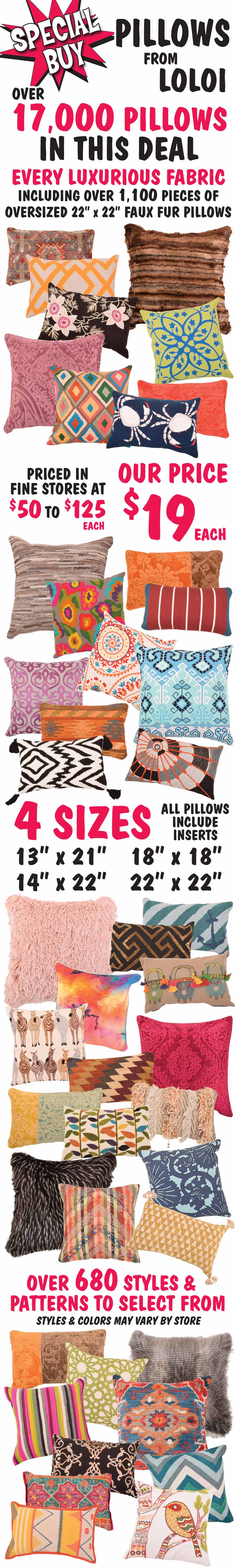 Pillows from Loloi - $19 Special Buy - While They Last!