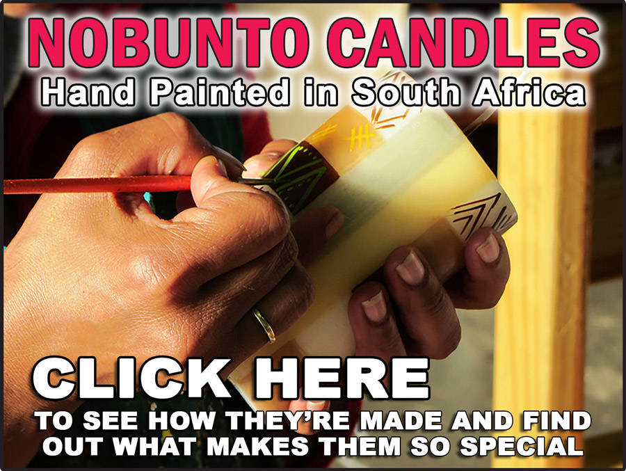 Nobunto Candles Hand-Painted in South Africa, Click Here to see how they’re made and find out what makes them so special.