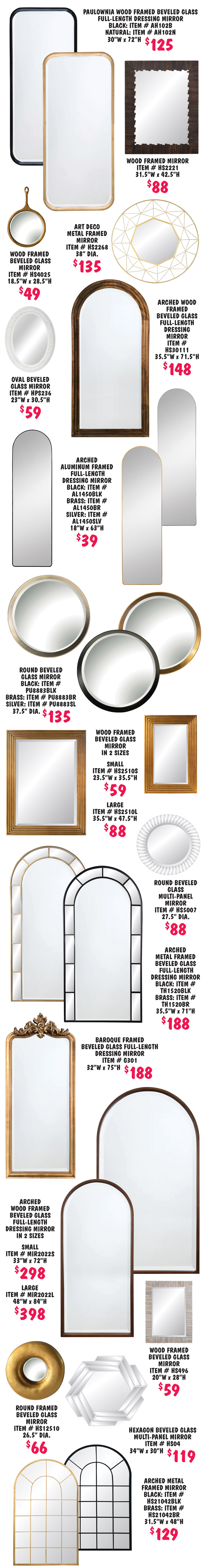 more framed mirror styles