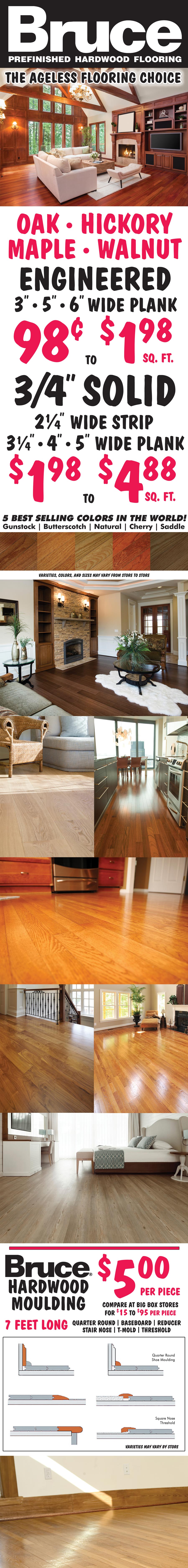 Bruce Hardwood Flooring and Moulding