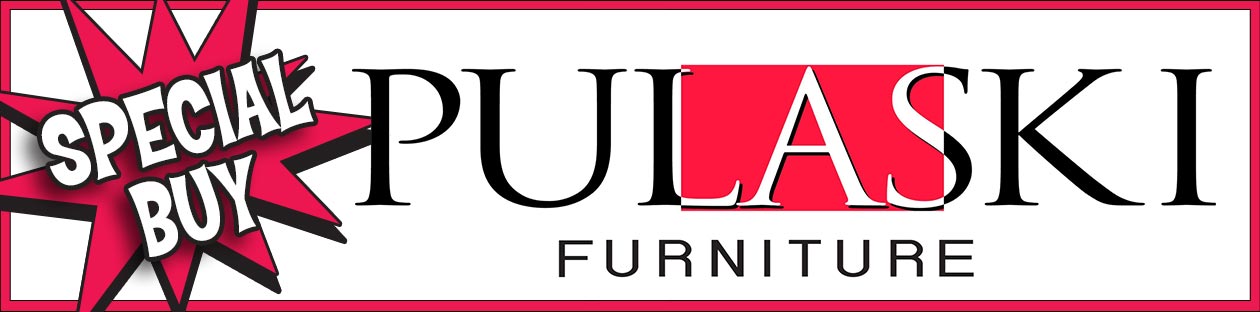 Pulaski Furniture Special Buy - Are you tired of waiting 4 to 8 months for your furniture order to be delivered? We have quality Pulaski furniture in stock - on the floor – take it home today! Headboards, platform beds, desks, bookcases and cabinets, tv stands, consoles and hall trees, bar tables and stools, coffee tables and end tables, dressers, chests and nightstands - $48 to $288, compare online for $105 to $1,475 and up. Hurry in for best selection. It’s selling as fast as we put it out and when it’s gone...it’s gone folks!