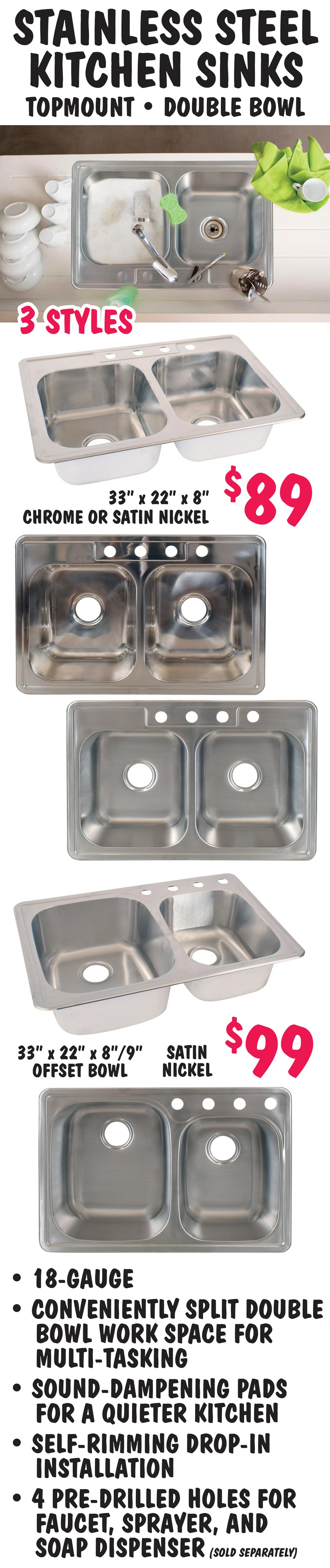 Stainless Steel Kitchen Sinks