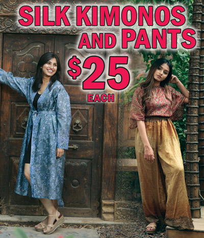 Silk Kimonos and Lounge Pants $25 each