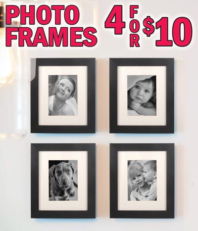 Select 8x10 Photo Frames with mats - 1 for $4 or 4 for $10