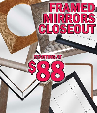 Closeout Mirrors select Mirrors starting at $88