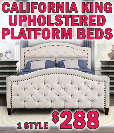 Pulaski California King Upholstered Platform Beds in 1 style $288