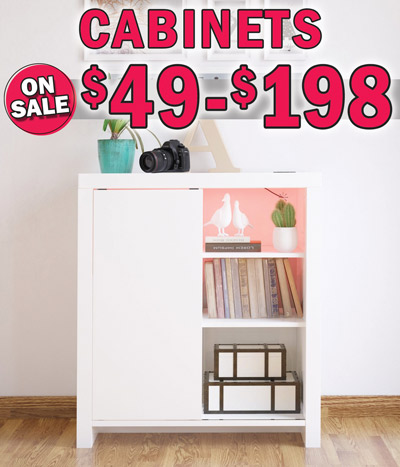 Cabinets on sale $49 to $198