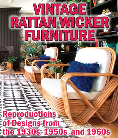 Vintage Rattan Wicker Furniture - Reproductions of Designs from the 1930s, 1950s, and 1960s