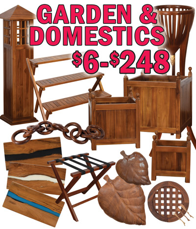 Garden and Domestics $6 to $248