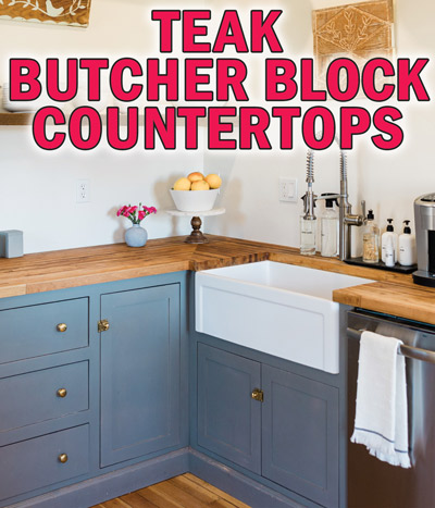 Teak Butcher Block Countertops