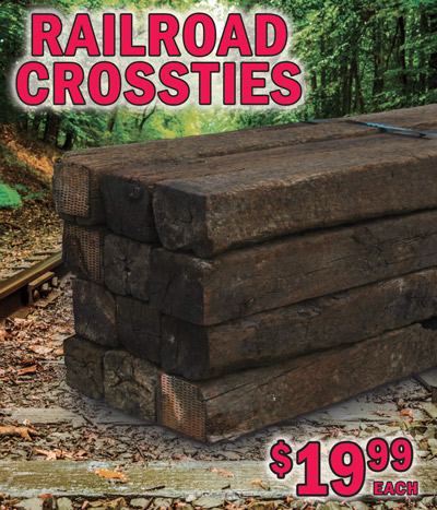 Railroad Crossties $19.99 each