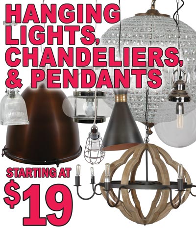 Hanging Lights, Chandeliers, and Pendants