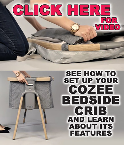 See how to set up your CoZee Bedside Crib and learn about its features, click here for video.