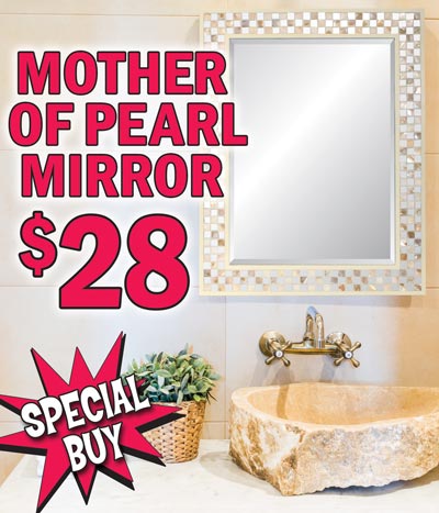 Mother of Pearl Mirror Special Buy $28