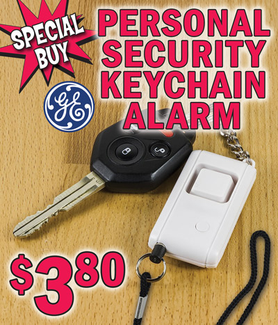 GE Personal Security Keychain Alarm $3.80