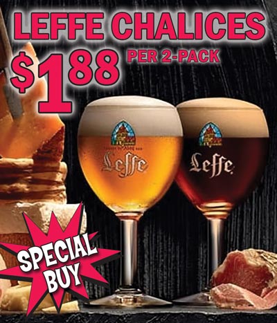 Leffe Chalices $188 per 2-pack Special Buy