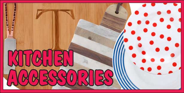 Cutting Boards and Cookware, Napkins and Dinnerware, Towels and Aprons